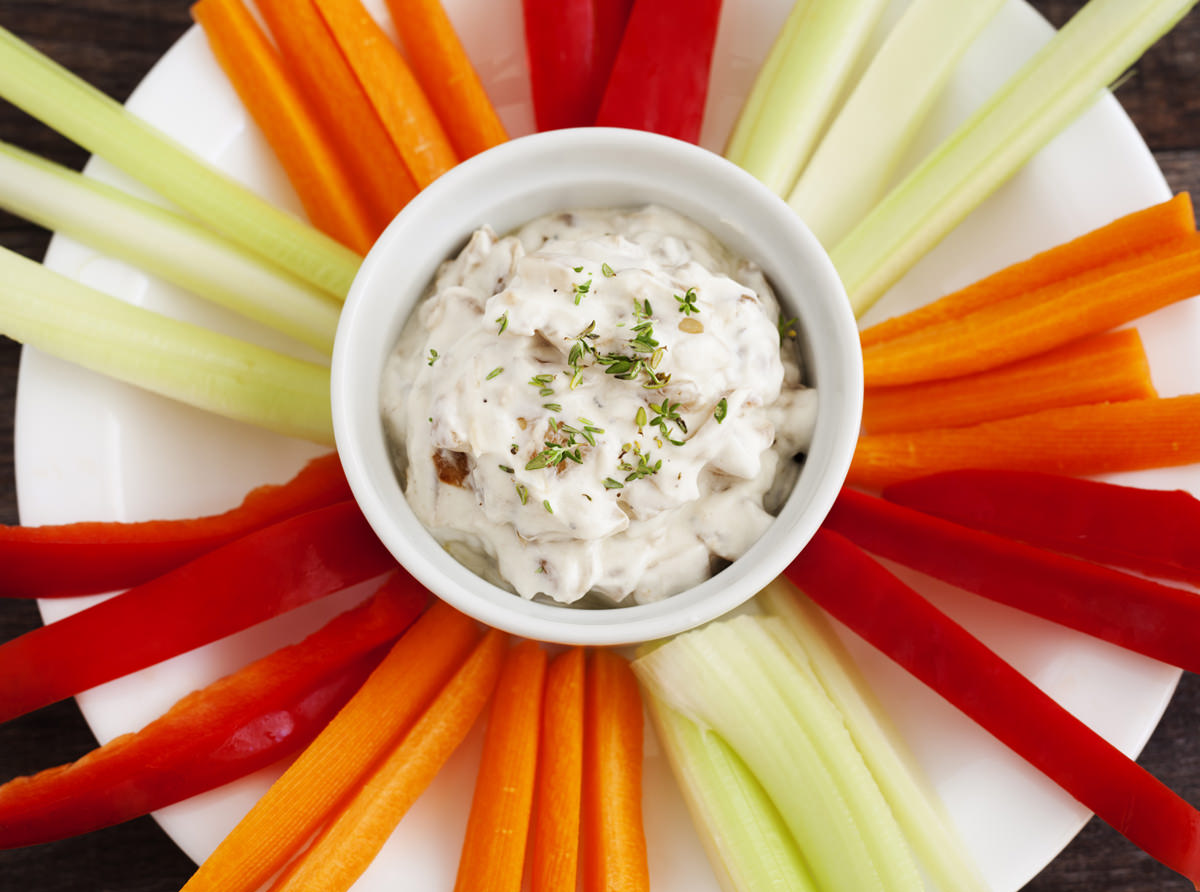 French Onion Pepper Jack Cheese Dip uses Dean’s French Onion Dip.